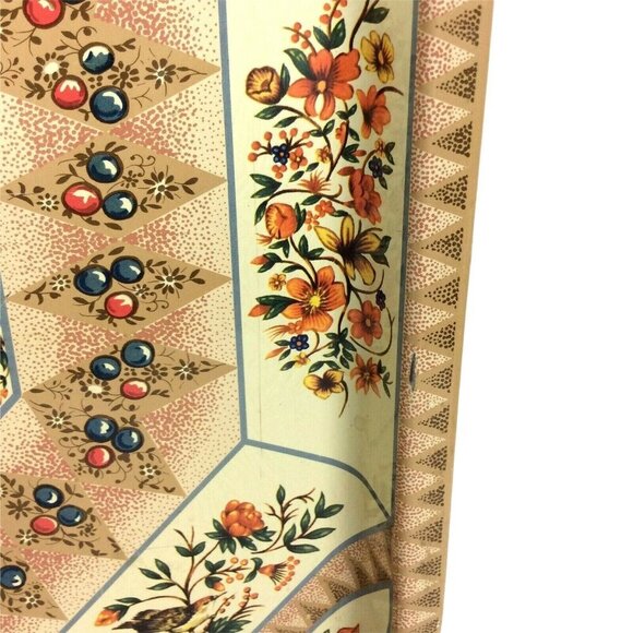 Daher Decorated Ware 14 inch Square Metal Tray With Bird & Floral Design - Picture 4 of 6